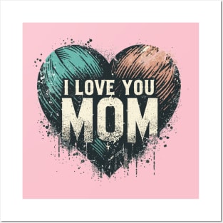 I Love You Mom Posters and Art